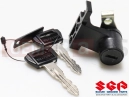 SUZUKI GS500E M (1991) (E28) 95700-31841 - Lock set,seat