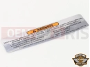Harley-Davidson 2017 SOFTAIL SLIM  - FLS 29127-95B - LABEL, AIR CLEANER WARNING