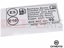 CFMOTO 2021 ATV CFORCE 450 (CF400AU-A) 9GQA-190201-10000 - FUEL FILLING PORT WARNING LABEL