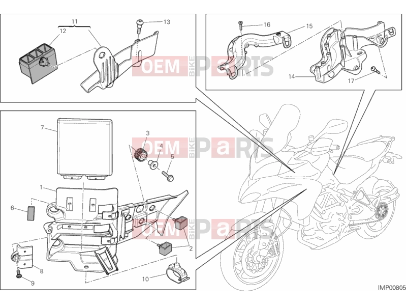 DUCATI 2014 Multistrada 1200 S GT ENGINE CONTROL UNIT » HANDLE BAR