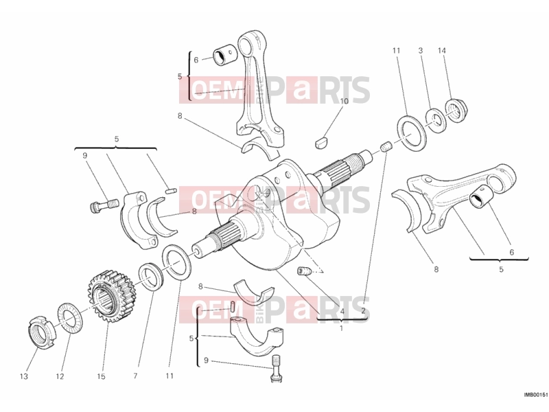 DUCATI 2013 Multistrada 1200 ABS CRANKSHAFT » ENGINE CASE
