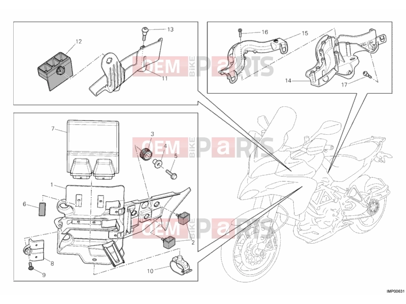 DUCATI 2013 Multistrada 1200 S Pikes Peak ENGINE CONTROL UNIT » HANDLE BAR