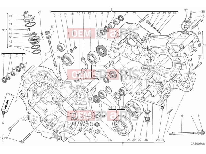 DUCATI 2013 Monster 795 CRANKCASE » ENGINE CASE