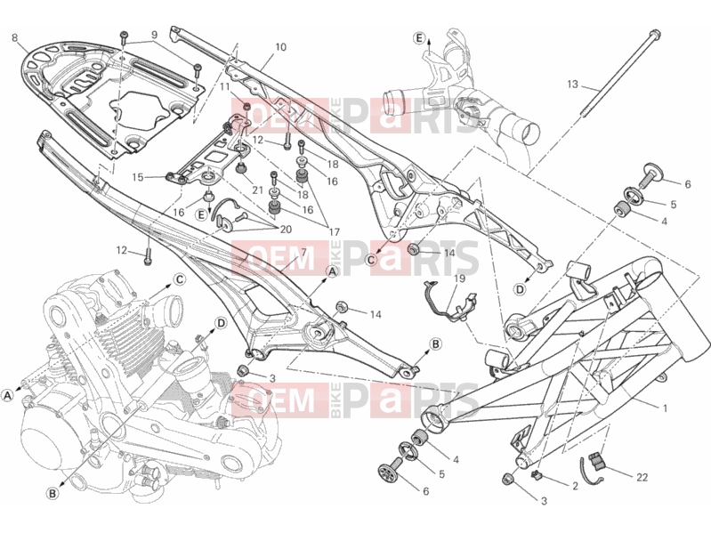 DUCATI 2013 Monster 795 ABS FRAME » FRAME