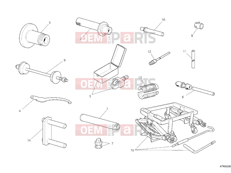 DUCATI 2013 Hypermotard 796 WORKSHOP SERVICE TOOLS, FRAME » FRAME