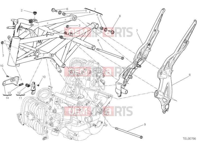 DUCATI 2013 Diavel AMG FRAME » FRAME
