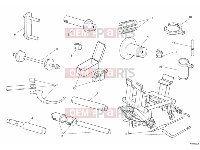 DUCATI 2012 Multistrada 1200 ABS WORKSHOP SERVICE TOOLS, FRAME » FRAME