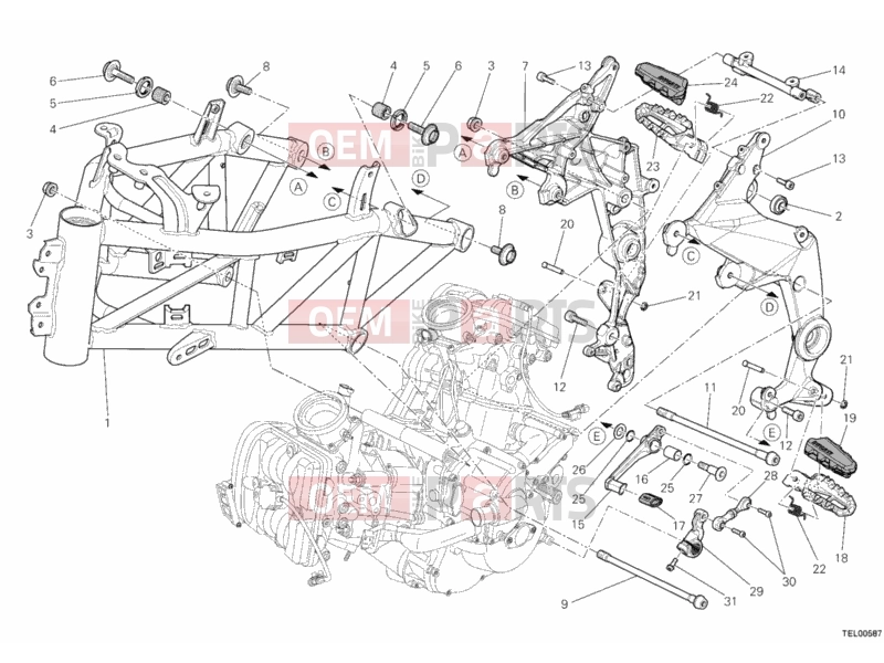 DUCATI 2012 Multistrada 1200 S Touring FRAME » FRAME