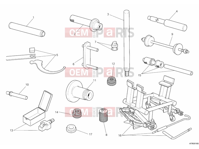 DUCATI 2012 Streetfighter 1098 S WORKSHOP SERVICE TOOLS, FRAME » FRAME