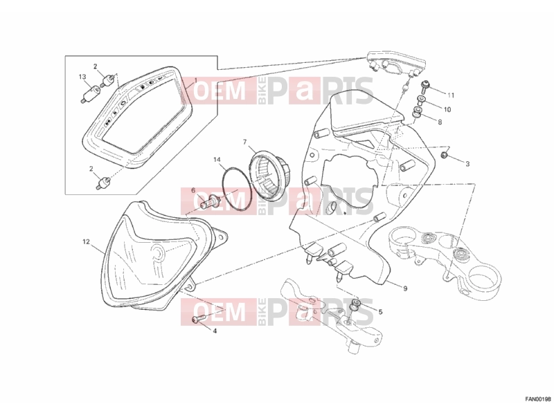DUCATI 2011 Hypermotard 796 HEADLIGHT » LIGHTING SYSTEM