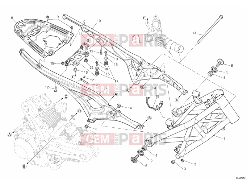 DUCATI 2011 Monster 796 ABS FRAME » FRAME