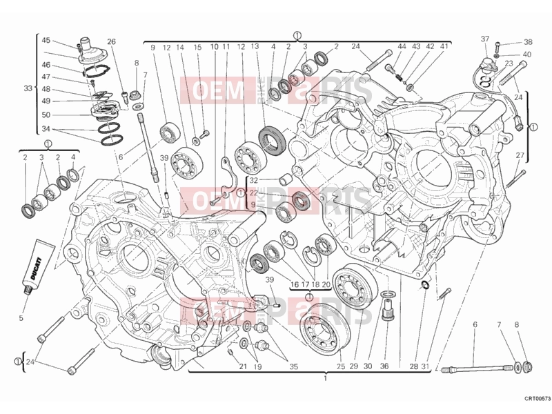 DUCATI 2011 Monster 796 ABS CRANKCASE » ENGINE CASE