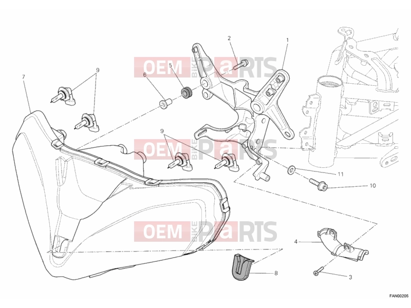 DUCATI 2010 Multistrada 1200 ABS HEADLIGHT » LIGHTING SYSTEM