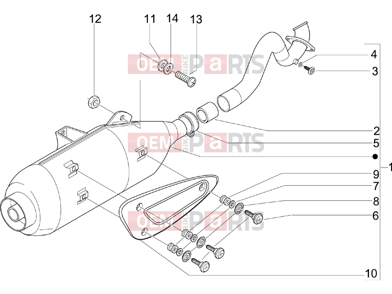 Engine » Silencer - Piaggio Beverly 125 2006