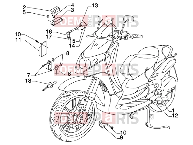 PIAGGIO Electrical system » Electrical devices