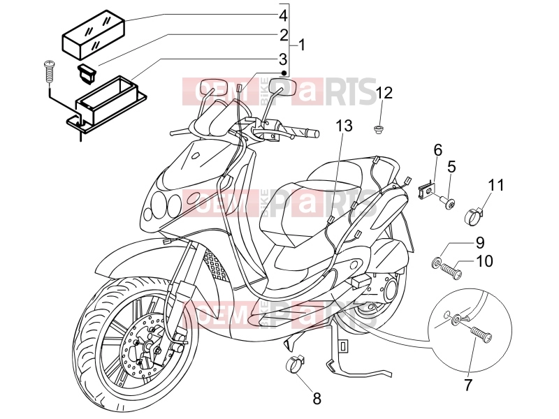PIAGGIO Beverly 250 Electrical system » Main cable harness