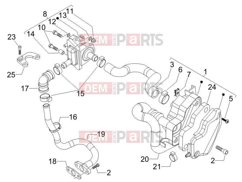 PIAGGIO Beverly 250 Engine » Secondary air box