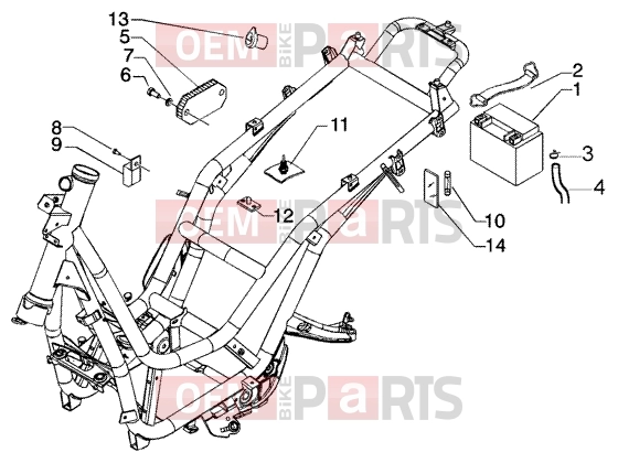 Electrical system » Electrical device - battery - Piaggio Beverly 250 RST