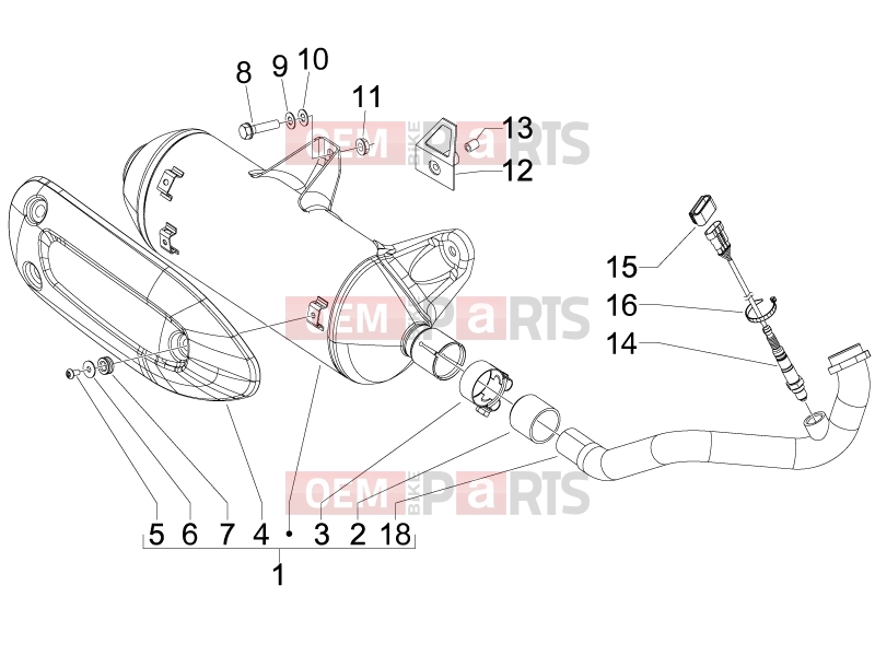 PIAGGIO Beverly 250 Tourer Engine » Silencer