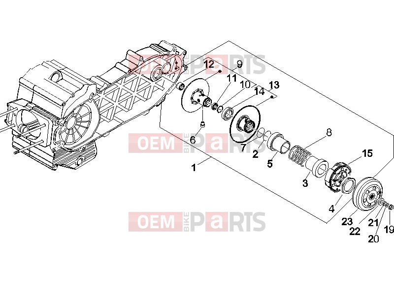 PIAGGIO Beverly 400 ie Engine » Driven pulley