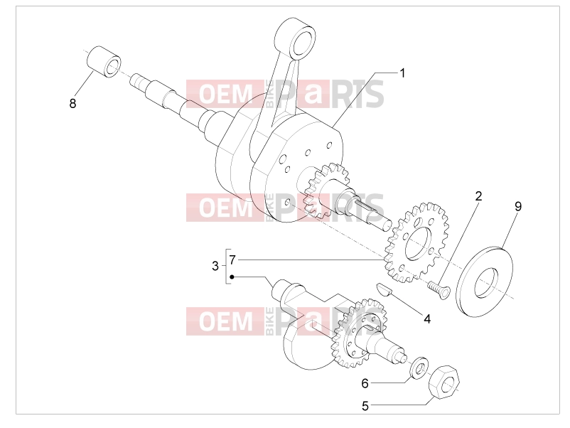 PIAGGIO Beverly 500 Cruiser Engine » Crankshaft