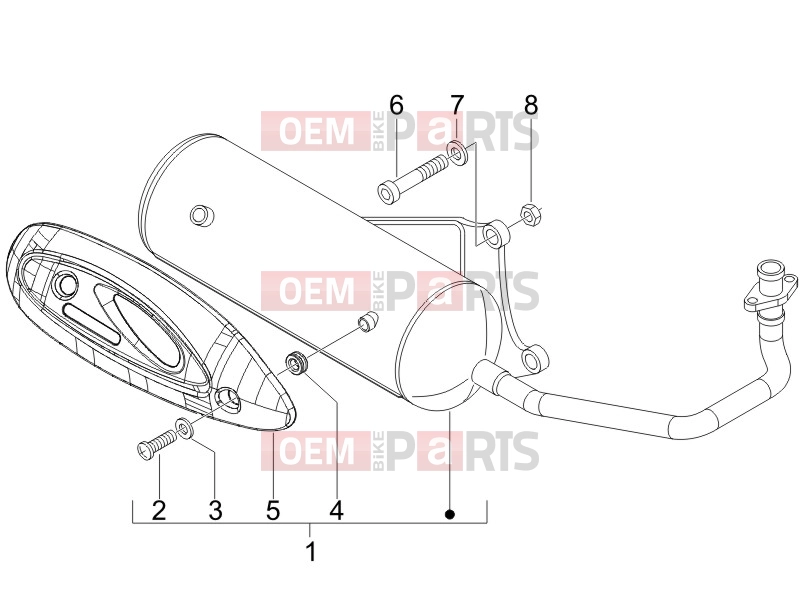 Engine » Silencer - Piaggio Fly 100 2009