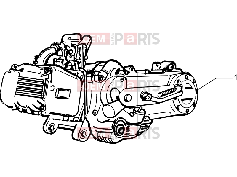 PIAGGIO Fly 150 Engine » Engine, assembly