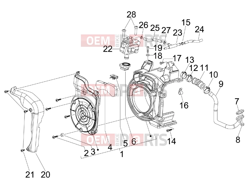 PIAGGIO Fly 150 Engine » Secondary air box