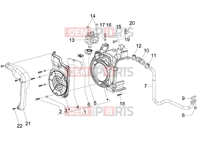 Engine » Secondary air box - Piaggio Fly 150 2009