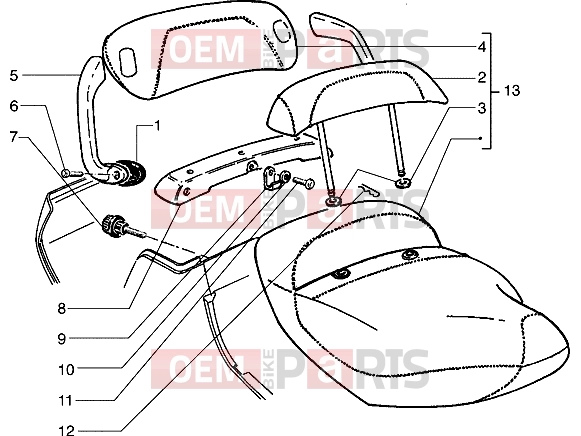 PIAGGIO Chassis » Saddle