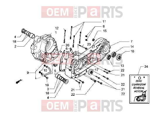 PIAGGIO Engine » Crankcase
