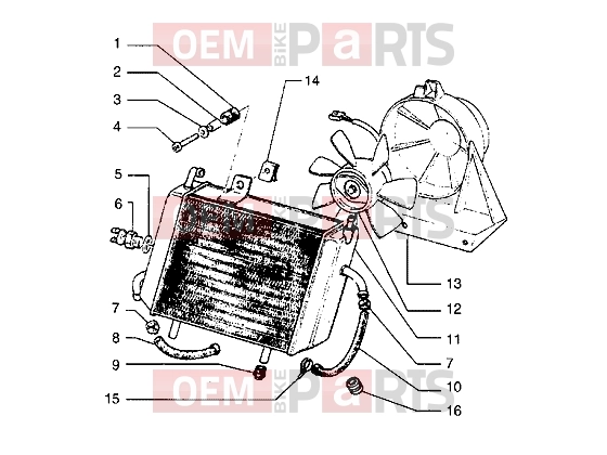 PIAGGIO Engine » Radiator
