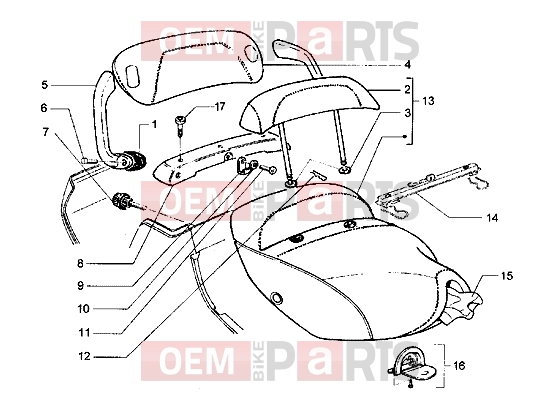 PIAGGIO Chassis » Saddle