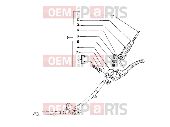 Handlebars » Handlebars component parts - Piaggio Hexagon LXT