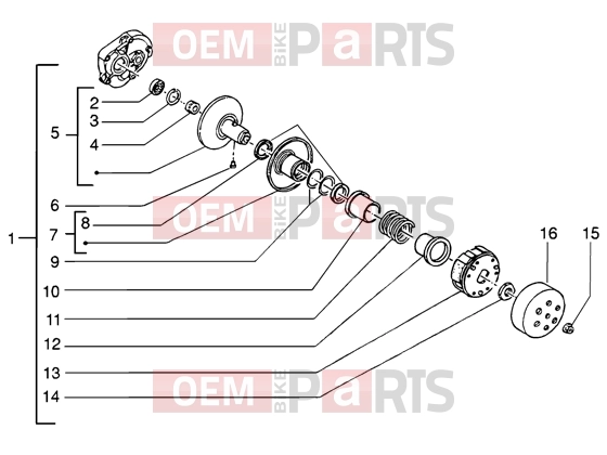 PIAGGIO Engine » Driven pulley