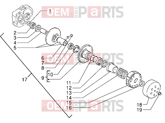 PIAGGIO Engine » Driven pulley