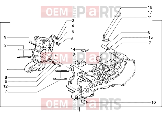 PIAGGIO Engine » Crankcase