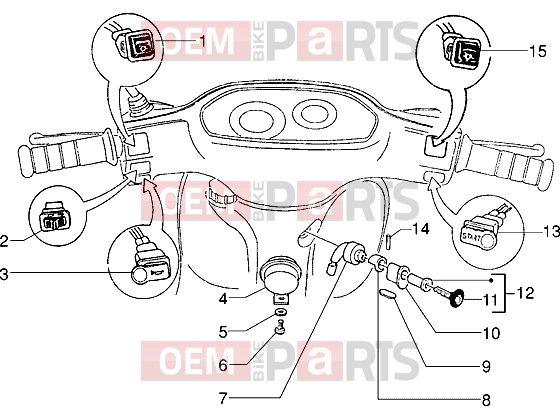 Electrical system » Electrical devices - Piaggio Typhoon 125 2T
