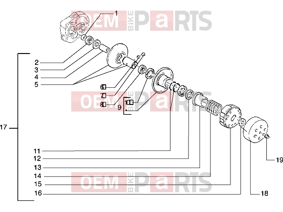 PIAGGIO Engine » Driven pulley