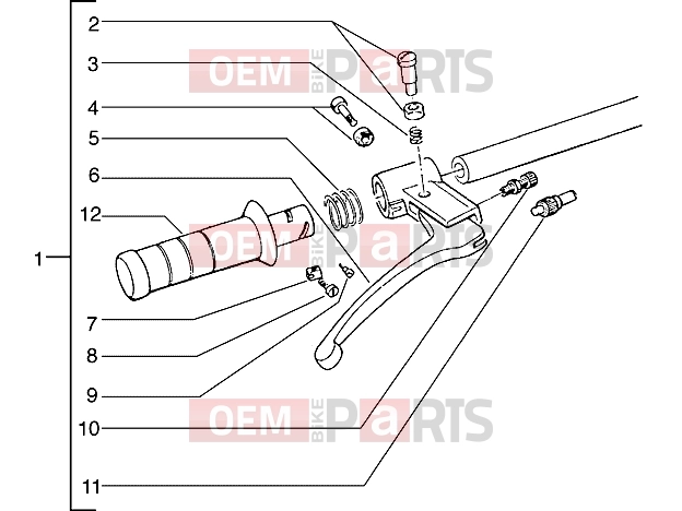 PIAGGIO Handlebars » Handlebars component parts