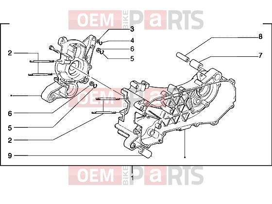 PIAGGIO Engine » Crankcase