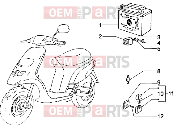 PIAGGIO Electrical system » Electrical devices