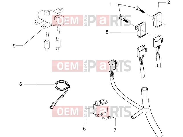 Electrical system » Electrical devices - Piaggio X9 125