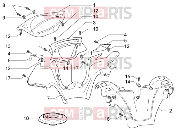 PIAGGIO Handlebars » Handlebar coverings