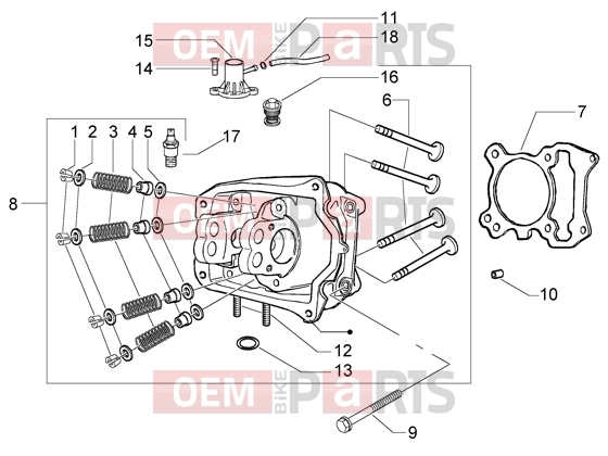 PIAGGIO Engine » Head-valves