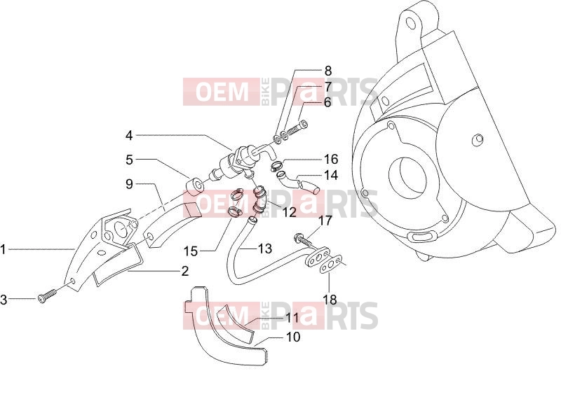 PIAGGIO X9 125 Evolution Engine » Secondary air box