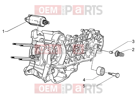 Engine » Electric starter-damper pulley - Piaggio X9 200 Evolution