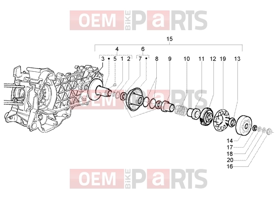 PIAGGIO Engine » Driven pulley