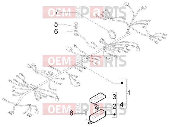 PIAGGIO Electrical system » Main cacles unit