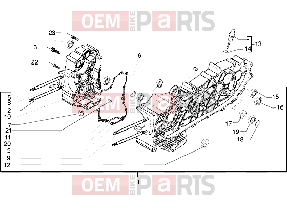PIAGGIO Engine » Crankcase